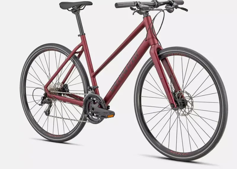 Specialized Sirrus 3.0 Step-Through Hybrid Bike 2024 in Maroon-2